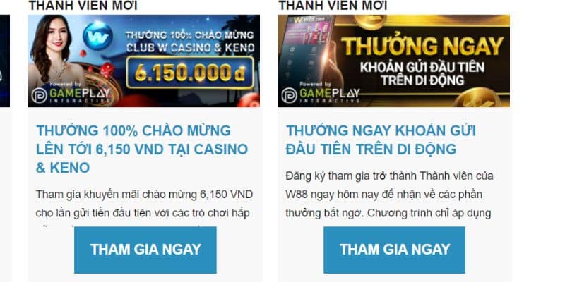 WW88 chưa bao giờ thiếu vắng các ưu đãi khuyến mãi